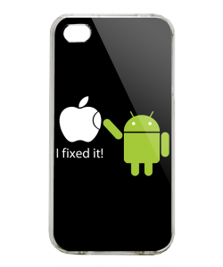 I fixed it - iPhone 4/4S Carcasa Alba/Transparenta Plastic