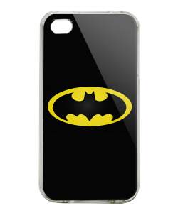 Batman Logo - iPhone 4/4S Carcasa Alba/Transparenta Plastic