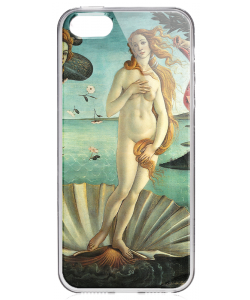 Botticelli - La nascita di Venere - iPhone 5/5S Carcasa Transparenta Silicon