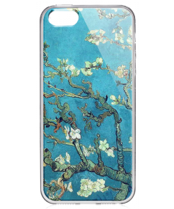Van Gogh - Branches with Almond Blossom - iPhone 5/5S Carcasa Transparenta Plastic