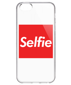 Selfie - iPhone 5/5S/SE Carcasa Transparenta Silicon