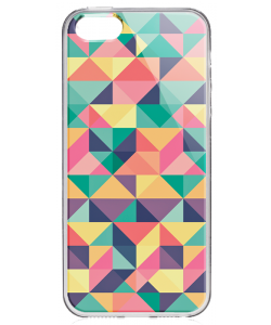 Hard Pastel - iPhone 5/5S/SE Carcasa Transparenta Silicon