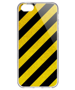 Caution - iPhone 5/5S Carcasa Transparenta Silicon