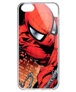 Spiderman - iPhone 5/5S/SE Carcasa Transparenta Silicon