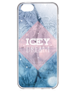 Icey Dream - iPhone 5/5S Carcasa Transparenta Silicon