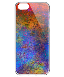 Painted Metal - iPhone 5/5S/SE Carcasa Transparenta Silicon