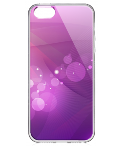 Bubbles - iPhone 5/5S/SE Carcasa Transparenta Silicon
