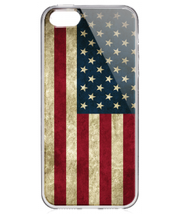 USA - iPhone 5/5S/SE Carcasa Transparenta Silicon
