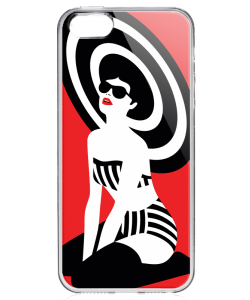 En Vogue - iPhone 5/5S/SE Carcasa Transparenta Silicon