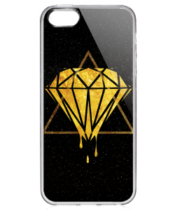 Diamond - iPhone 5/5S/SE Carcasa Transparenta Silicon