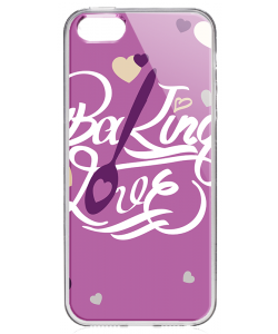Baking Love - iPhone 5/5S/SE Carcasa Transparenta Silicon