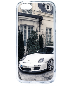 Porsche - iPhone 5/5S Carcasa Transparenta Plastic