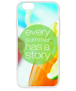 Summer Story - iPhone 6 Carcasa Transparenta Silicon