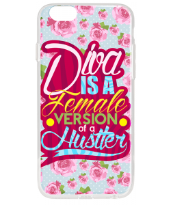 Diva - iPhone 6 Plus Carcasa Transparenta Silicon