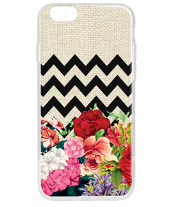 Floral Contrast - iPhone 6 Plus Carcasa Plastic Premium