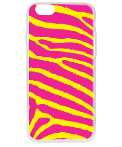 Model Zebra - iPhone 6 Carcasa Transparenta Silicon