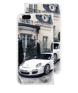 Porsche - iPhone 6 Husa Book Alba Piele Eco