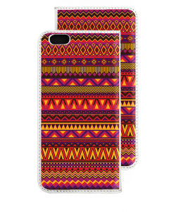Aztec Summer - iPhone 6 Husa Book Alba Piele Eco