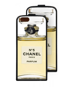 Chanel No. 5 Perfume - iPhone 6 Plus Husa  Neagra Piele Eco