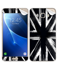 Black UK Flag - Samsung Galaxy J7 Skin