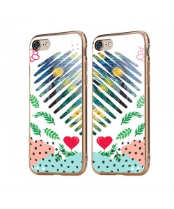Van Gogh - Starry Night Heart - iPhone 7 / iPhone 8 Carcasa Transparenta Silicon