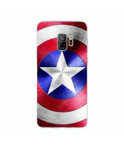 Captain America Logo - Samsung Galaxy S9 Plus Carcasa Transparenta silicon