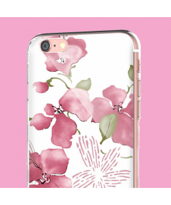 Delicate Petals - iPhone 6 Carcasa Transparenta Silicon