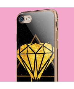 Diamond - iPhone 7 / iPhone 8 Carcasa Transparenta Silicon