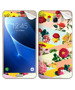 Flowers, Stripes & Dots - Samsung Galaxy J7 Skin