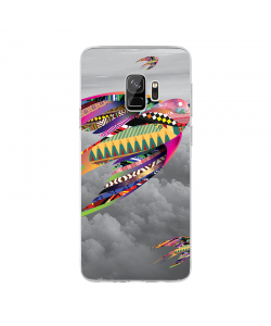 Flying Colors - Samsung Galaxy S9 Carcasa Transparenta Silicon