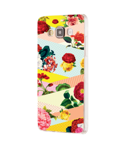  Flowers, Stripes & Dots - Samsung Galaxy J5 Carcasa Silicon 