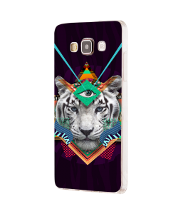 Eyes of the Tiger - Samsung Galaxy J5 Carcasa Silicon 