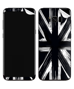 Black UK Flag - Samsung Galaxy S8 Skin
