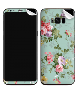 Retro Flowers Wallpaper - Samsung Galaxy S8 Skin