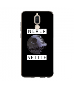 Never Settle - Huawei Mate 10 Lite Carcasa Transparenta Silicon
