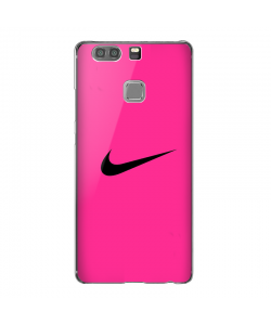 Pink Nike - Huawei P9 Carcasa Transparenta Silicon