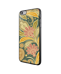 Floral Shapes - iPhone 6/6S Carcasa Neagra TPU