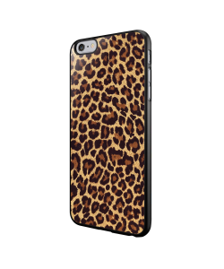 Leopard Print - iPhone 6/6S Carcasa Neagra TPU