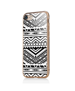 Tribal Black & White - iPhone 7 / iPhone 8 Carcasa Transparenta Silicon