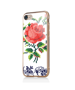 Red Rose - iPhone 7 / iPhone 8 Carcasa Transparenta Silicon