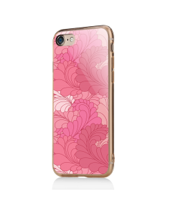 Rosy Feathers - iPhone 7 / iPhone 8 Carcasa Transparenta Silicon