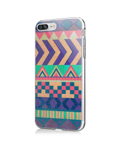 Tribal Pastel - iPhone 7 Plus / iPhone 8 Plus Carcasa Transparenta Silicon