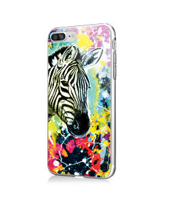 Zebra Splash - iPhone 7 Plus / iPhone 8 Plus Carcasa Transparenta Silicon