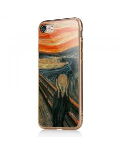Edvard Munch - The Scream - iPhone 7 / iPhone 8 Carcasa Transparenta Silicon