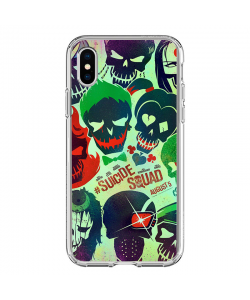 Suicide Joker - iPhone X Carcasa Transparenta silicon