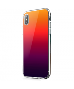 Sunset Gradients - iPhone X Carcasa Transparenta Silicon