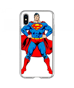 Superman - iPhone X Carcasa Transparenta silicon