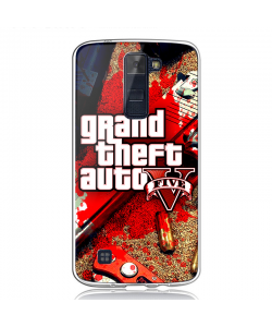 Grand Theft Auto V - LG K8 2017 Carcasa Transparenta Silicon