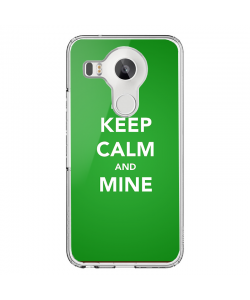 Keep Calm and Mine - LG Nexus 5X Carcasa Transparenta Silicon