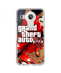 Grand Theft Auto V - LG Nexus 5X Carcasa Transparenta Silicon